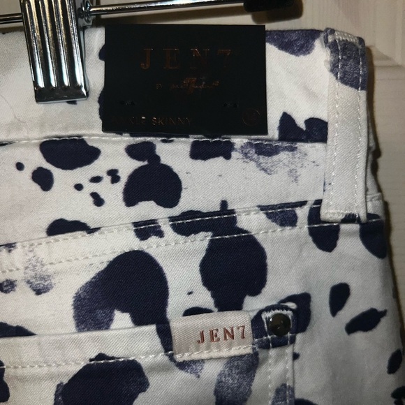 NEW! Jen7 by 7 For All Mankind Ankle Skinny Jeans - Abstract Print - Picture 4 of 8